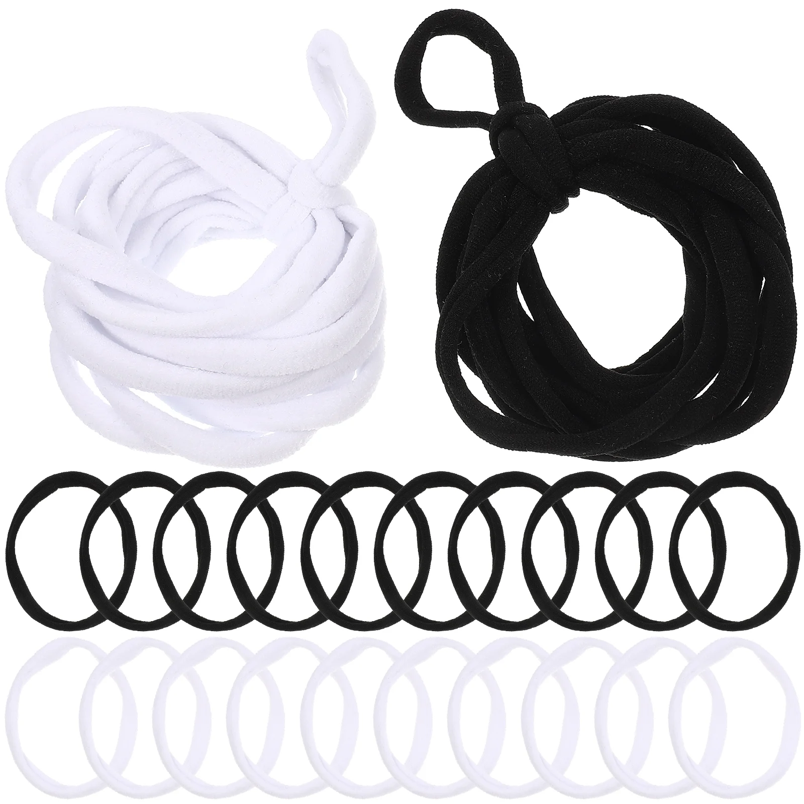 192 Pcs Elastic Braided Rope Loom Kit for Girls DIY Crafts Supplies Headband Pot Holder Loops Refill Black Frames Kids Rack