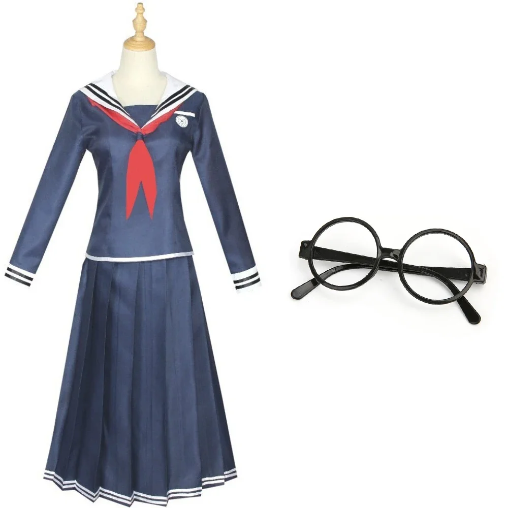 

Anime Toko Fukawa Cosplay Costume Danganronpa Fukawa Toko Glasses JK Uniform Cosplay Outfit Dress Halloween For Adult Women