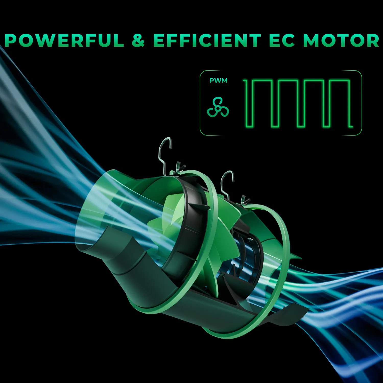MARS HYDRO Ventilateur En Ligne 10,2 Cm (4 Pouces) – 205 CFM – Contrôleur Vitesse Variable – Silencieux 28 DB – Idéal Tente Culture & Extraction