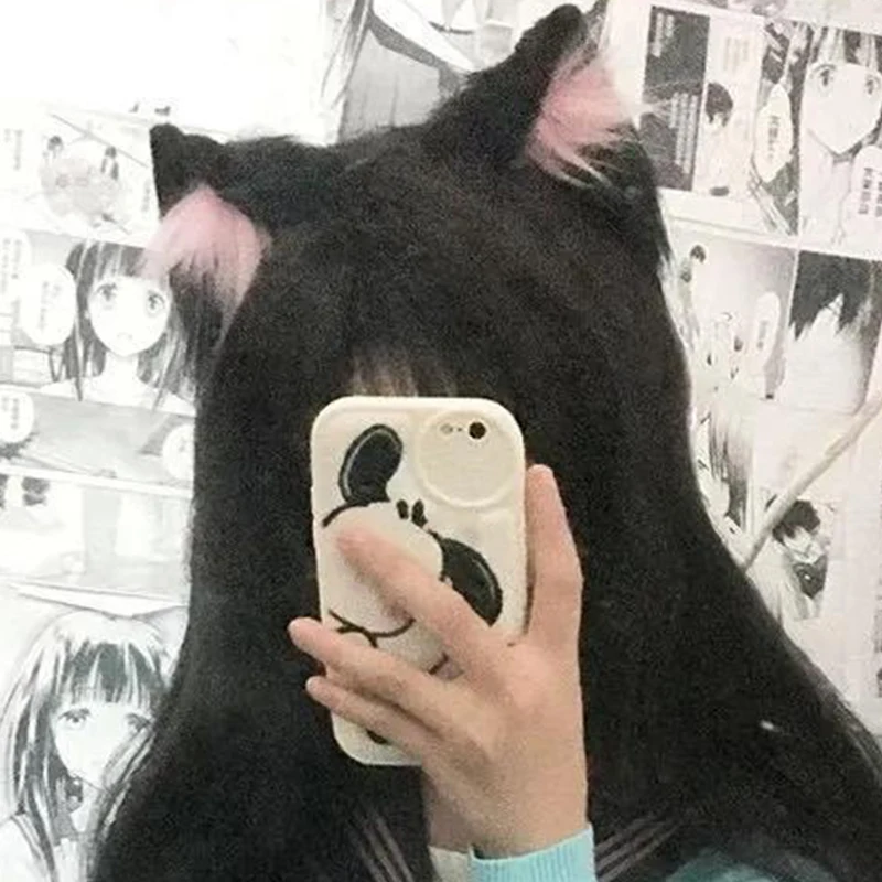 

Sweet Lolita Faux Fur Cat Ear Hairbands Wolf Fox Ears Plush Headband Kawaii Furry Ear Anime Cosplay Props Hair Accessories