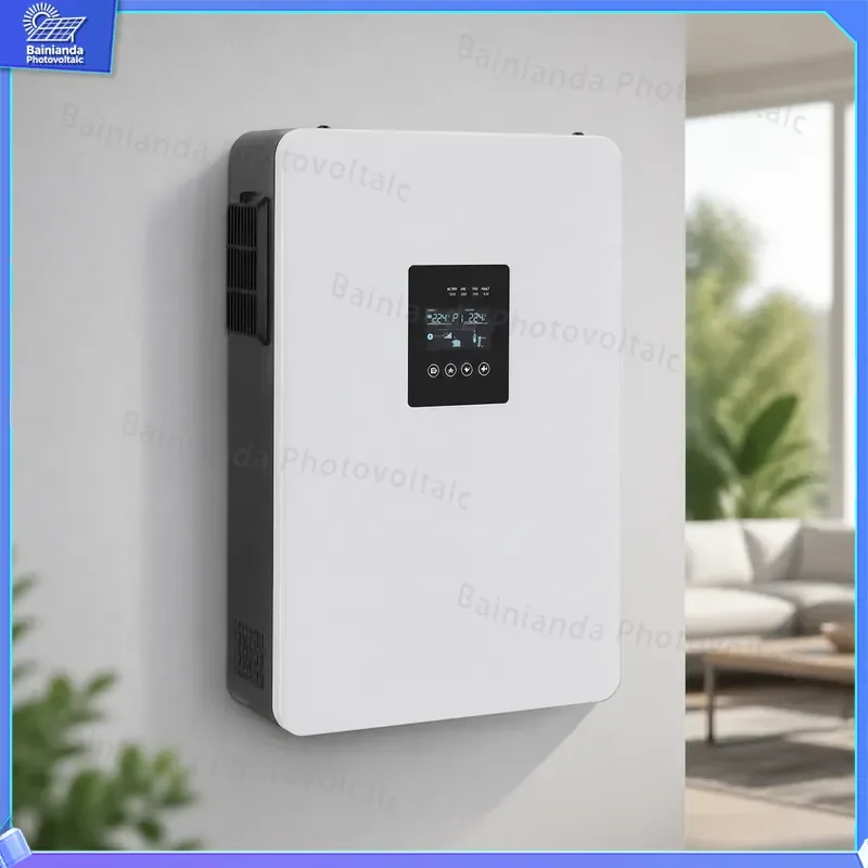 5500W Hybrid Solar Wind Inverter 24V Battery PV Dual Input 240V Single Phase 50/60Hz Off Grid Power System Home Energy