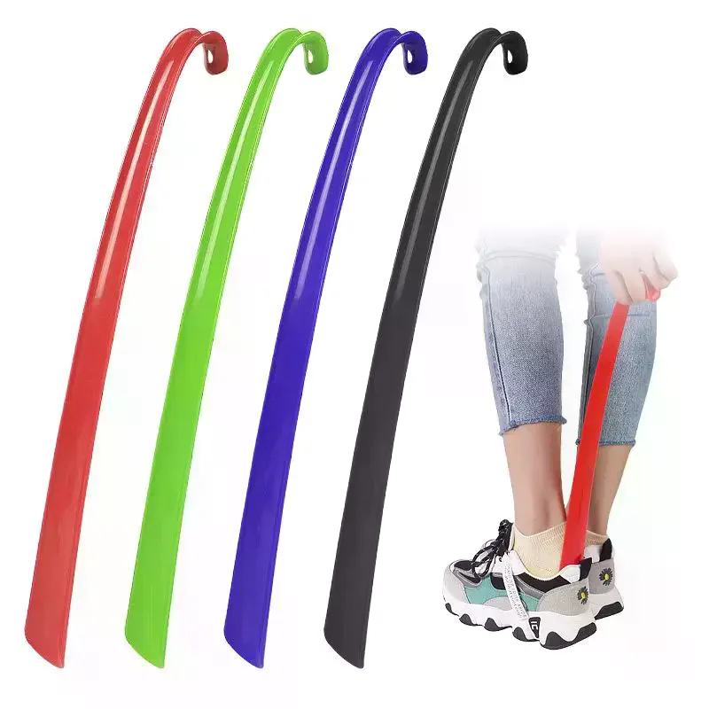 Plastic Extra Long Shoehorn Hotel Household Shoe Wearer Shoes Lifter Lazy Does Not Bend Shoe Draw Helper Shoe Horn