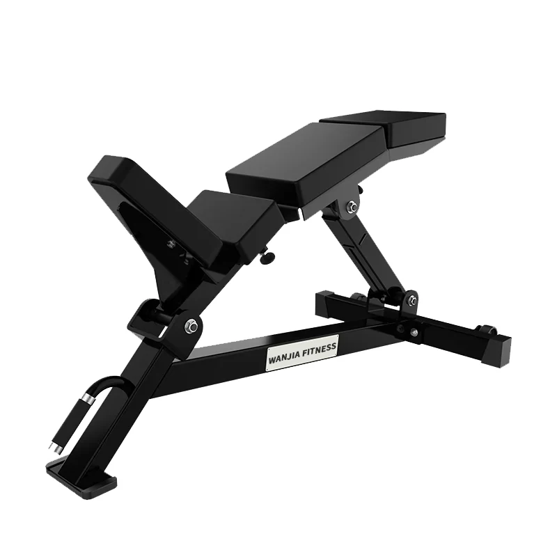 Commercial Strength Training Equipment Adjustable Lumbar Bench Machine for Squat Triceps & Biceps Training-Universal Use