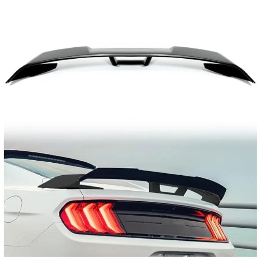 

KUAFU Trunk Spoiler Compatible with 2015-2023 Ford Mustang GT500 GT350 V6/V8/Shelby/GT/EcoBoost 2 Door Coupe Models Rear Wing G