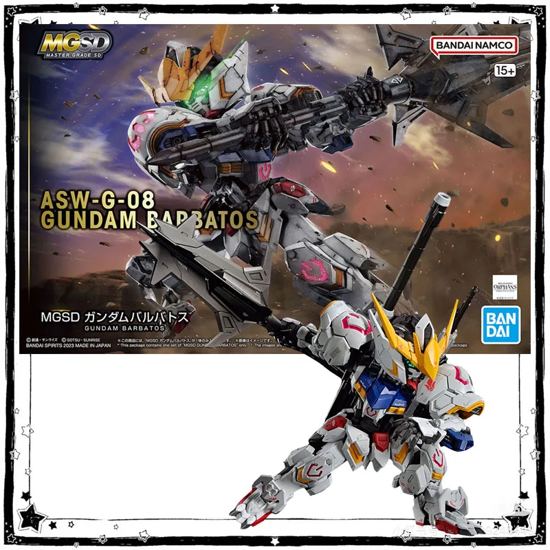 

In Stock Bandai Gundam Model Kit Anime Figure MGSD IBO ASW-G-08 Barbatos Anime Action Figure Collection Assembly Model Toys Gift