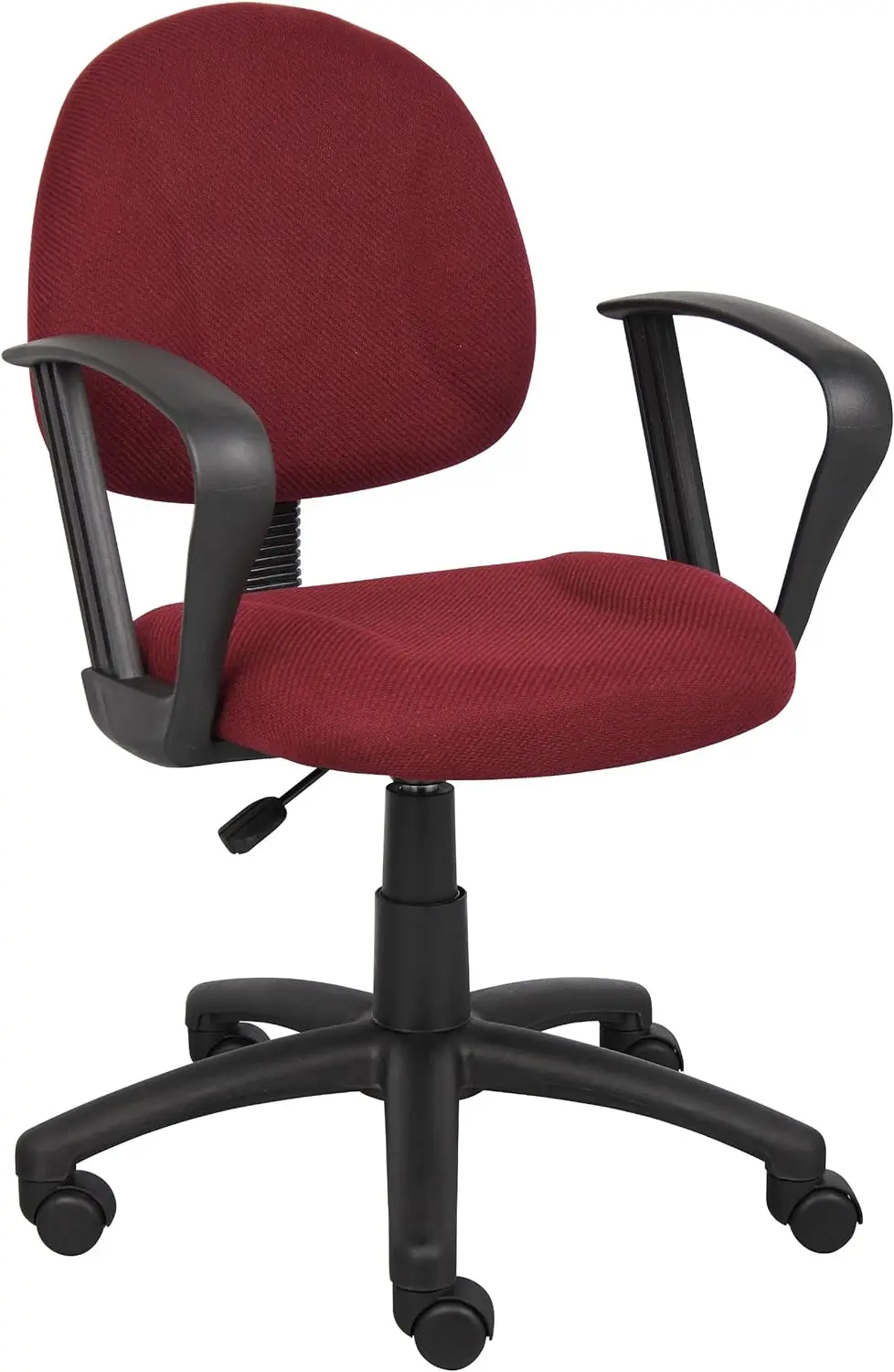 

Perfect Posture Fabric Task Chair with Loop Arms in Burgundy