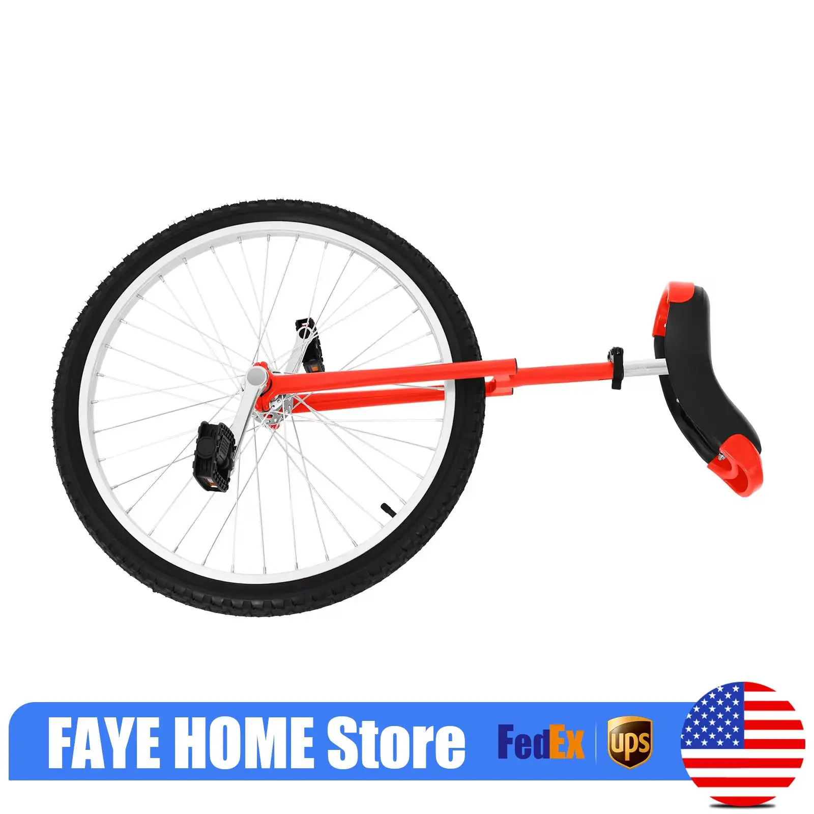 

24inch Unicycle with Thickened steel pipe adjustable seat Sports Wheel Unicycle