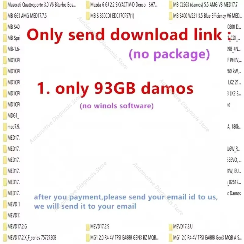 2026 hot Newest 93GB WinOLS DAMOS Big Pack | Damos Mappacks Archive for ECU Chip Tuning, All Data Maps Files for WinOLS Software