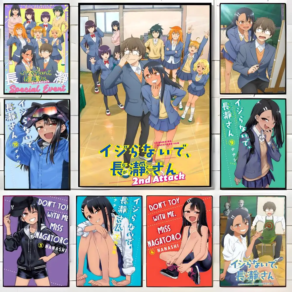 romance anime d-Don't Toy with Me Miss Nagatoro Poster Wall Art Print Decorative Mural Home Decor Gift Unframed
