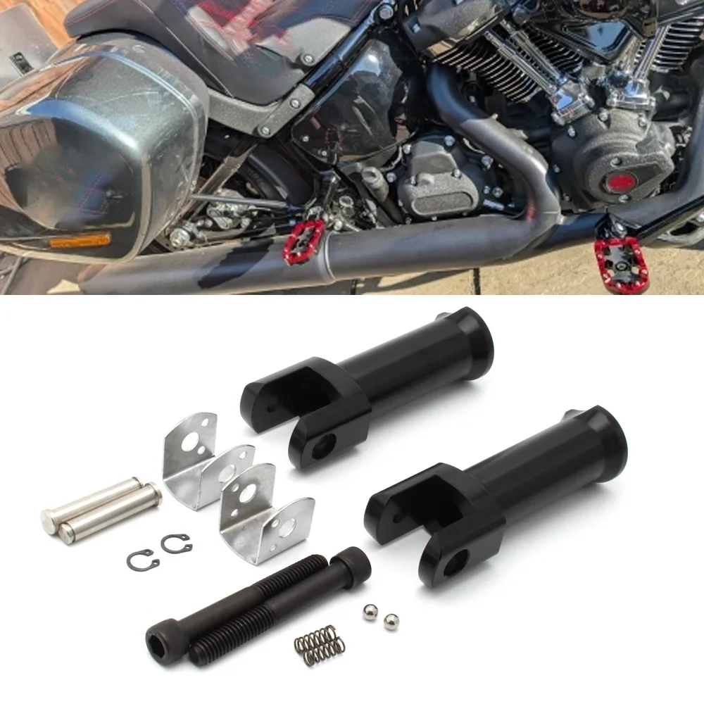 

Для Harley Fat Bob Low Rider Breakout Street Bob Softail Slim Sport Glide Deluxe Мотоцикл Задний пассажирский подножка Кронштейн