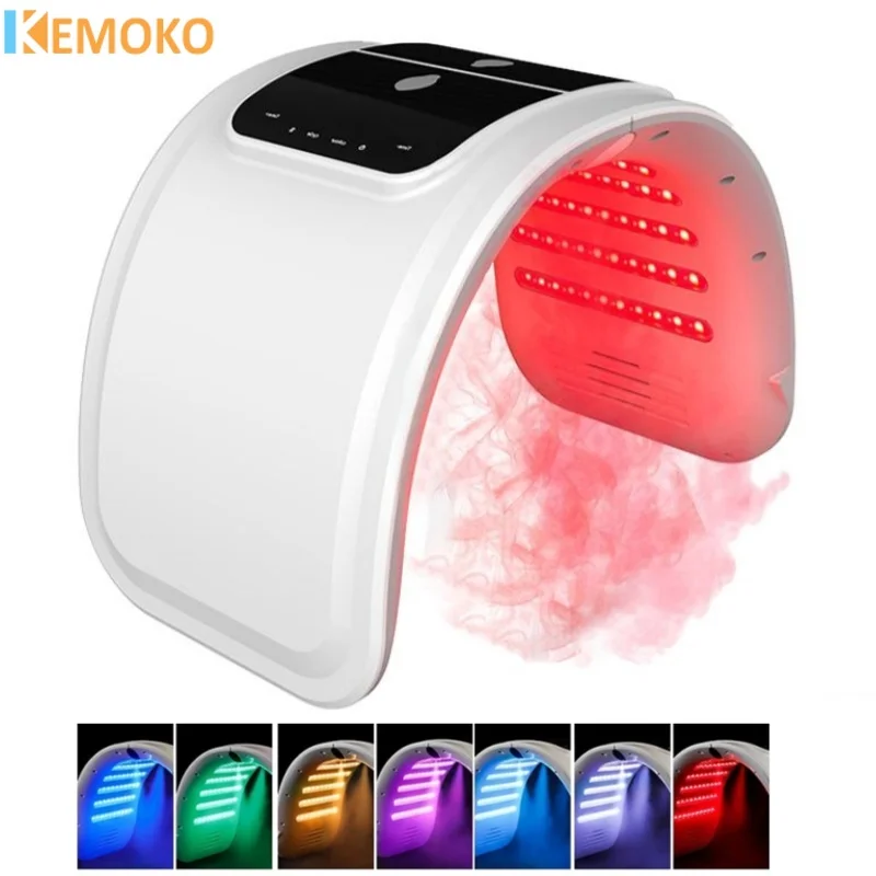 7 Kleuren Led Gezichtsmasker Machine Met Nano Spray Face Spa Gezichtsuitrusting Huidverjonging Licht Gezichts Lichaamsschoonheid Huidverzorging