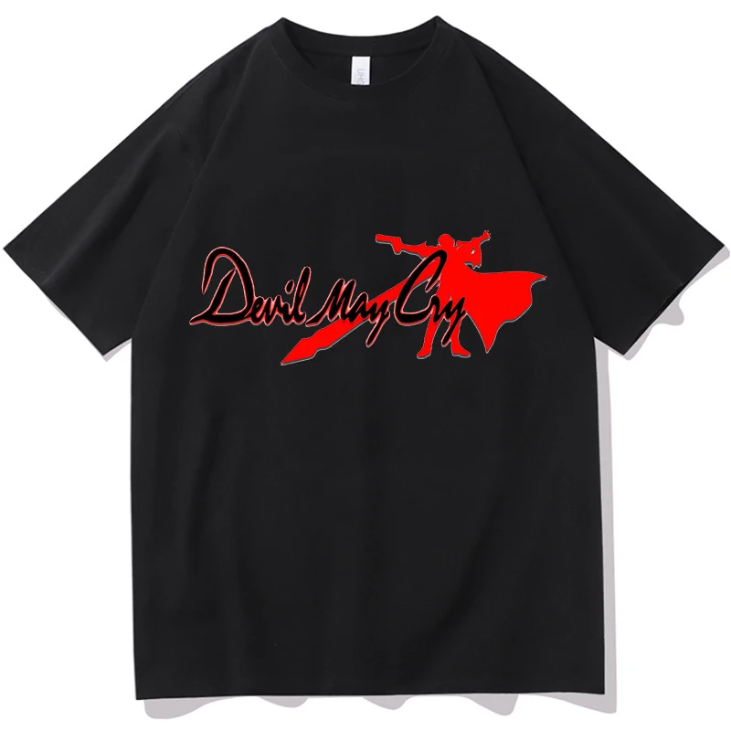 Devil may cry T-shirt Short Sleeve Mens Tshirts Round Neck Rock Band Print T Shirt 2026 New Fashion Male Casual Tops Tees
