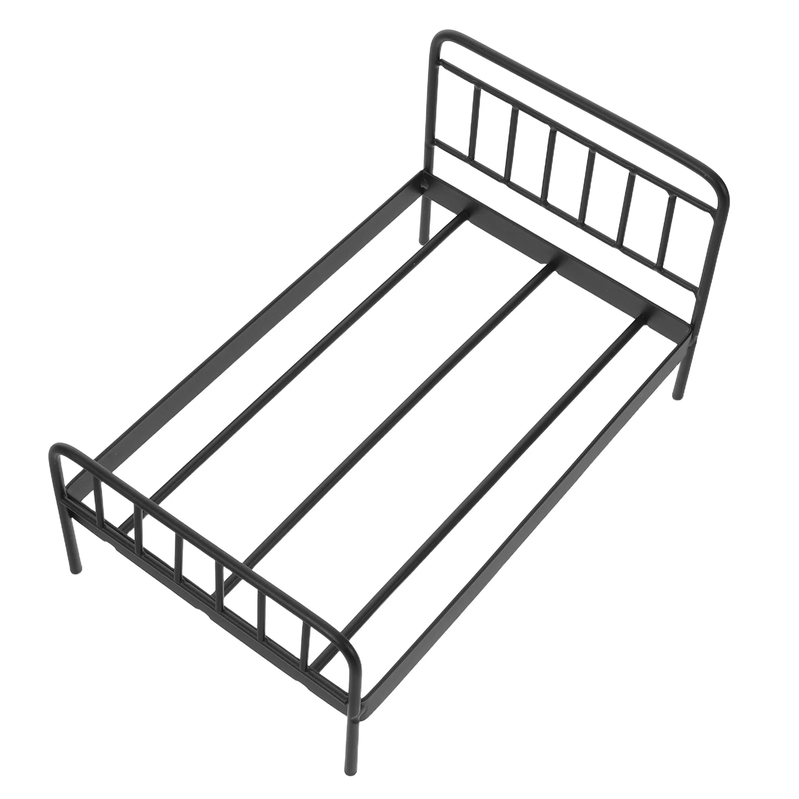 Mobili in miniatura Decorazioni per culla per casa delle bambole Accessori per bambini Letto a castello in ferro