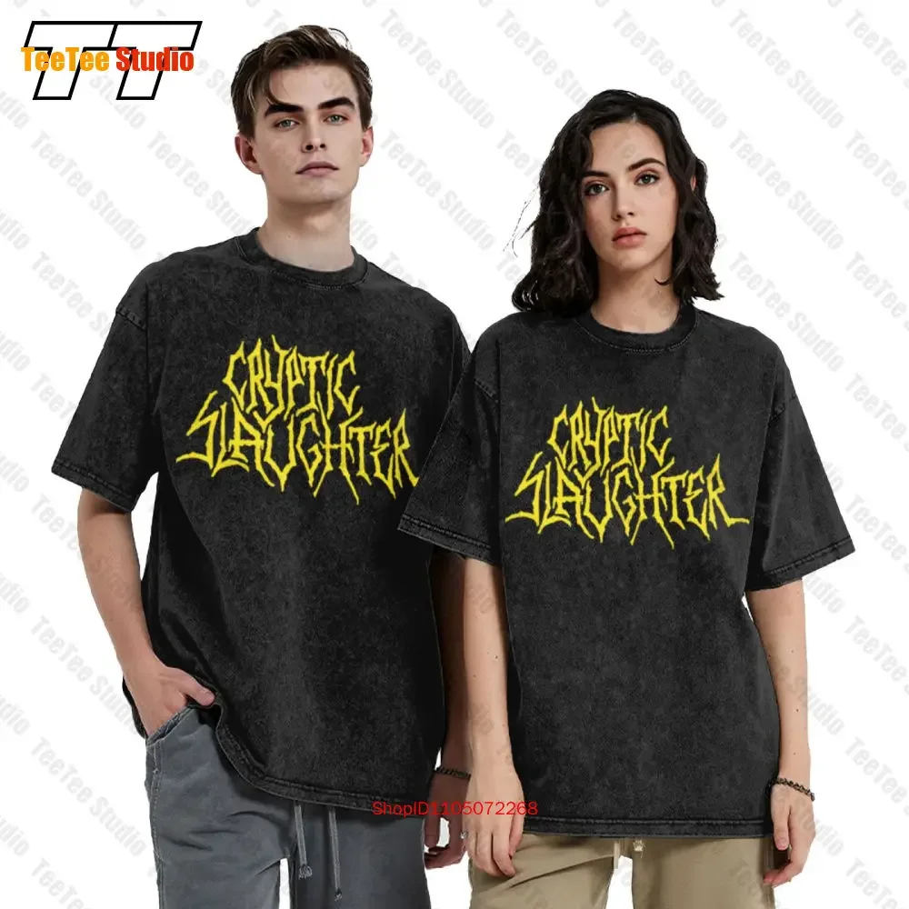 New D T G Prited Short Sleeve Vintage Oversized T-Shirt Cryptic Slaughter Stream Of Consciousnes T8KO
