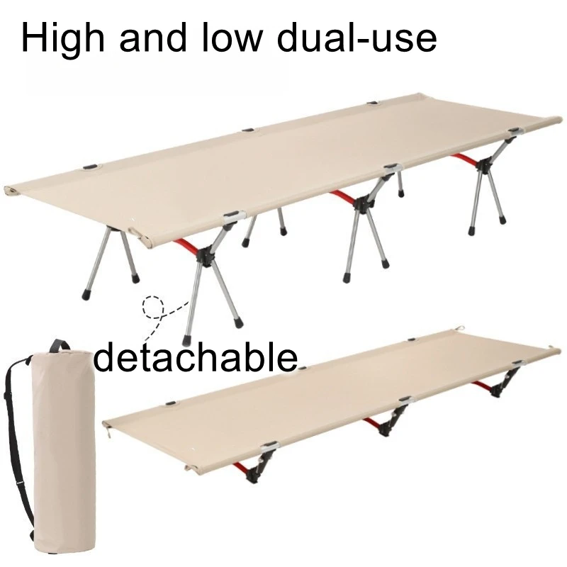 

Outdoor folding bed camping marching bed tent grassland lightweight portable dual-use bed office nap single bed