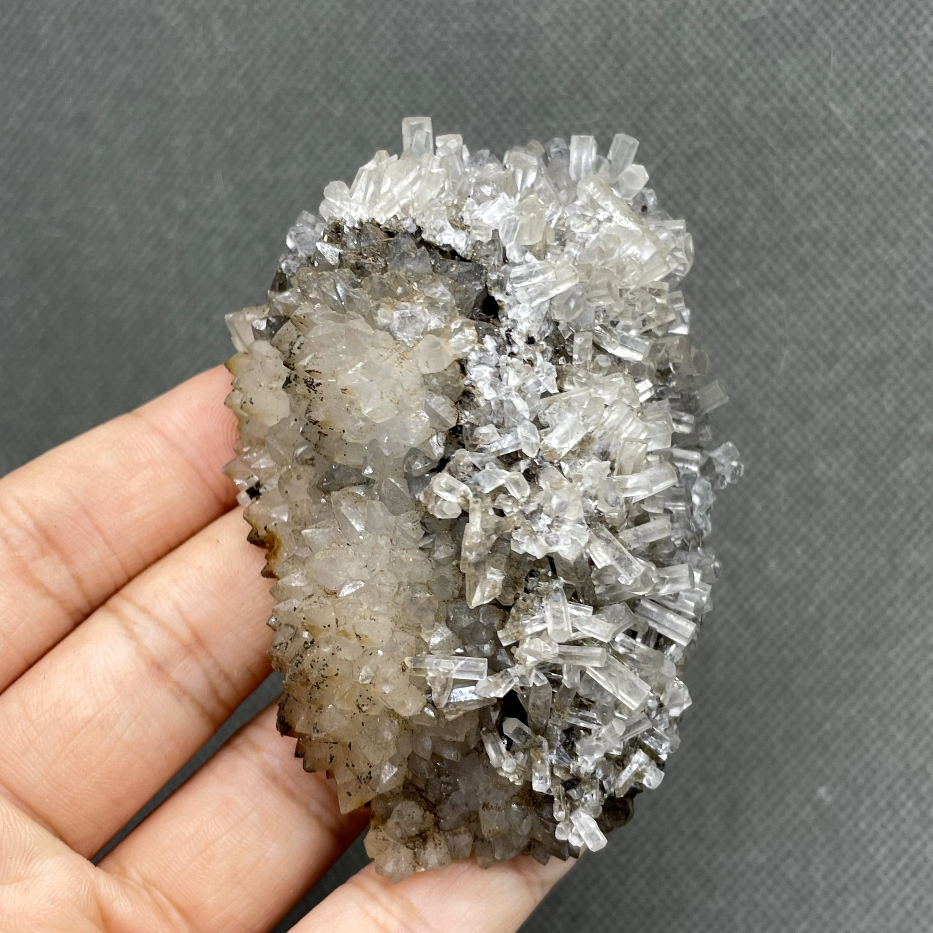 NEW! 144g natural Six side column shape Aurora Calcite and crystal symbiosis mineral specimen stones and crystals