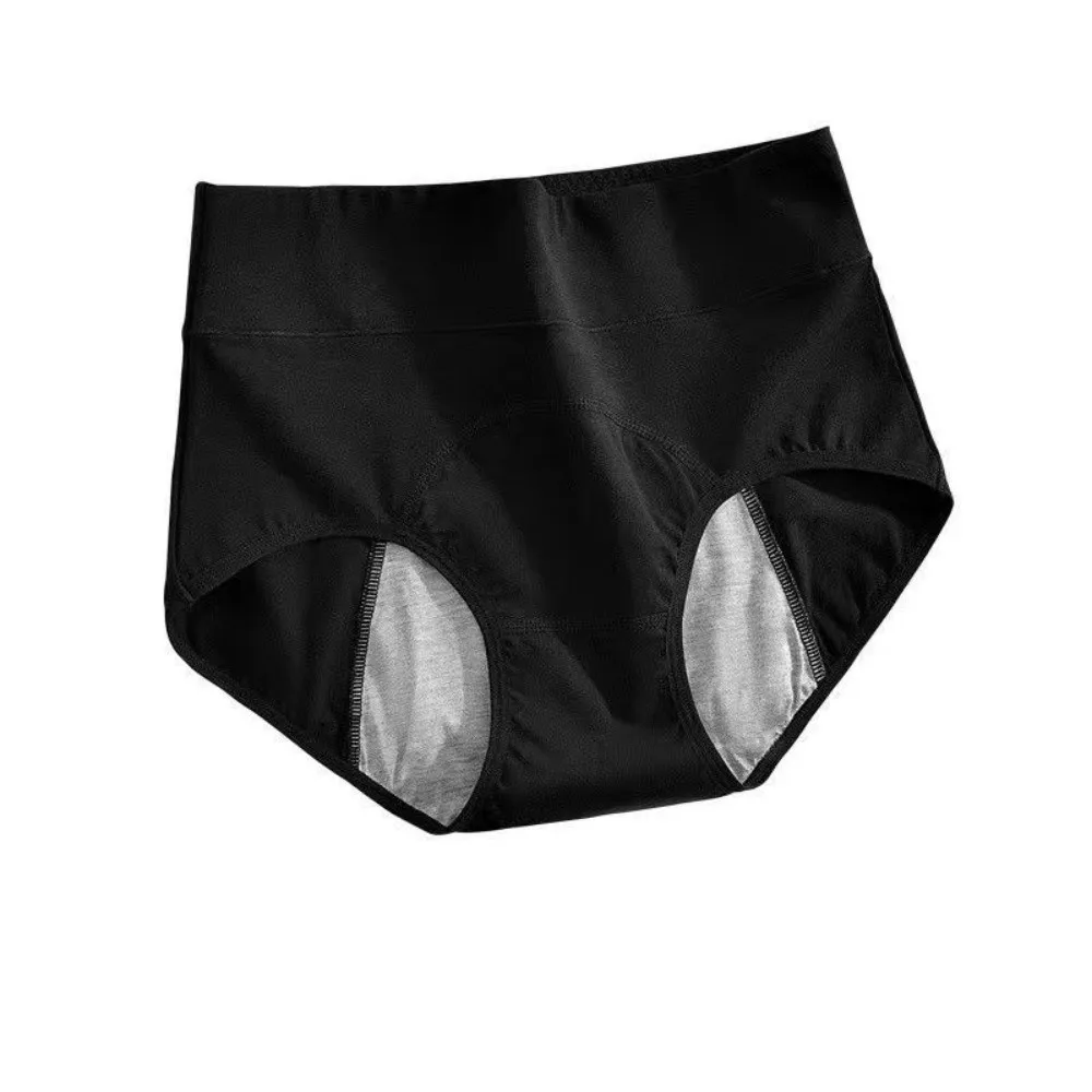 Cotton Period Pants High Waist Leak Proof Menstrual Briefs Reusable Breathable Physiological Underwear Overnight Protection