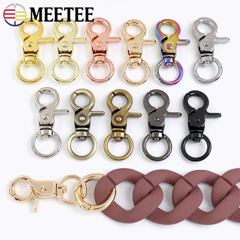 

5/10/20Pc 13mm Metal Buckle Keychain Swivel Lobster Clasp Bag Strap Collar Trigger Snap Hook Hangbag Carabiner Clips Accessories