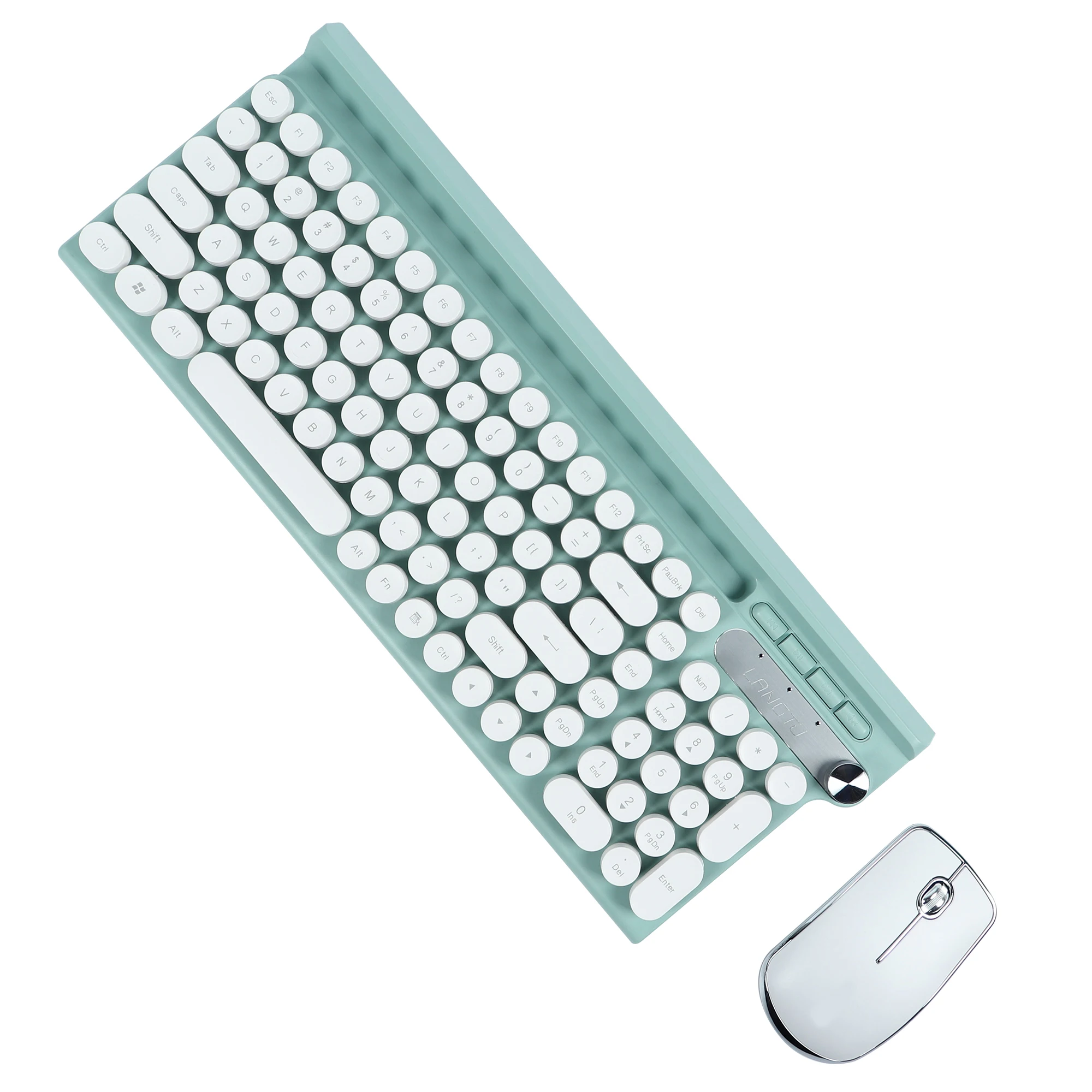 

LT500 2.4G Wireless Silent Keyboard Mouse Set Rechargeable Compatible With All Systems Suitable Keyboard for Computer Laptop