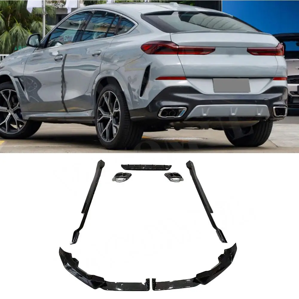 

VACOMUL 1 Set ABS Front Lip Rear Bumper Diffuser Side Skirts Exhaust For BMW X6 G06 LCI Sport 2023+ Bodykits Front Chin Spoiler