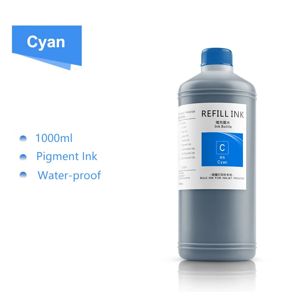 1000ml/Bottle Pigment Ink For HP 972X 973X 974X 975X 973 974 975 Pagewide 377dw 452dn 352dw 452dw 477dn 477dw 577dw 552dw