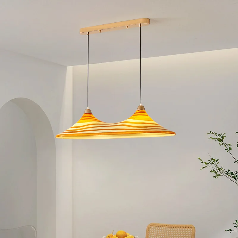 

SANDYHA Stylish Double Headed Retro Pendant Light Unique Design for Modern Home Decor Ideal for Restaurant Living Room Island
