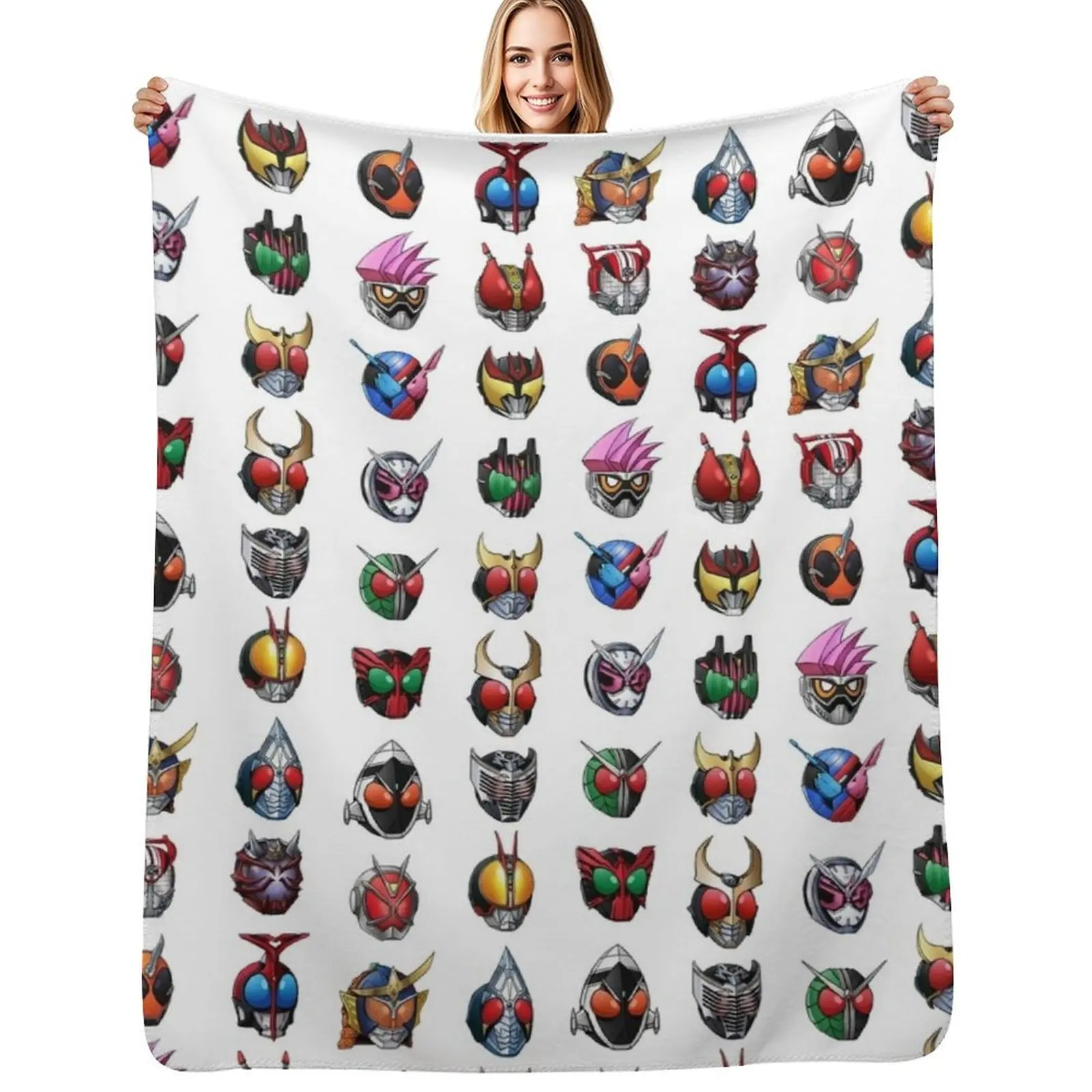 

Kamen Rider - Heisei Era Throw Blanket Furrys heavy to sleep Softest Picnic Blankets