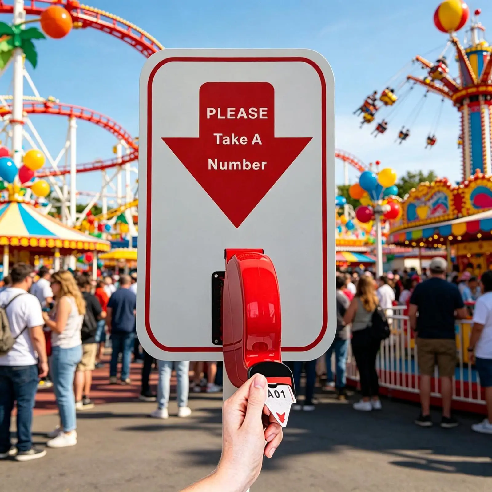 Ticket Dispenser for Restaurant Plastic Durable Efficient Queue Number Machine for Counters Reception Desk