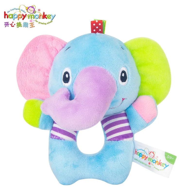 1PC Newborn Baby Hand Bell Toy Safe Soft Grippable Rattles Musical Early Education Fun Gift for Infants Kids Toddler Baby Shower