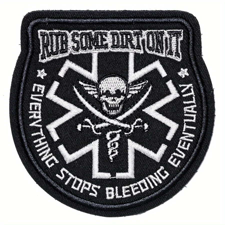ecusson velcro Frottez Some D343 On It Médic, EMS, EMT, Patch Velcros de Moral Brodé pour Équipement Militaire Molle, DulBag, Sac à Dos