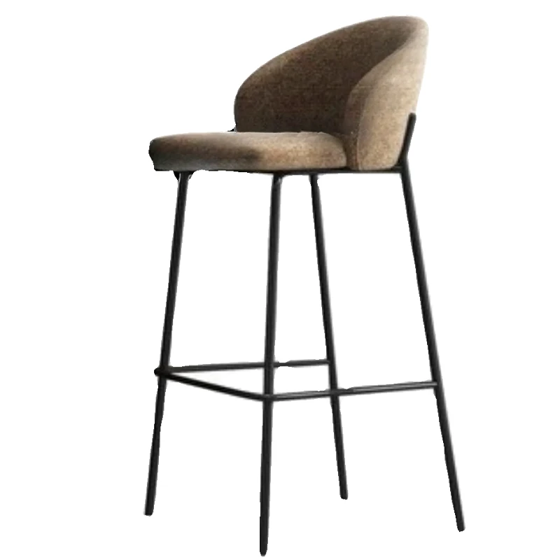 الشمال ضوء فاخر كرسي طويل الساق الحديثة بسيطة مريحة الظهر صالة عالية البراز مصمم الإبداعية لطيف Banqueta أثاث فريد من نوعه #5