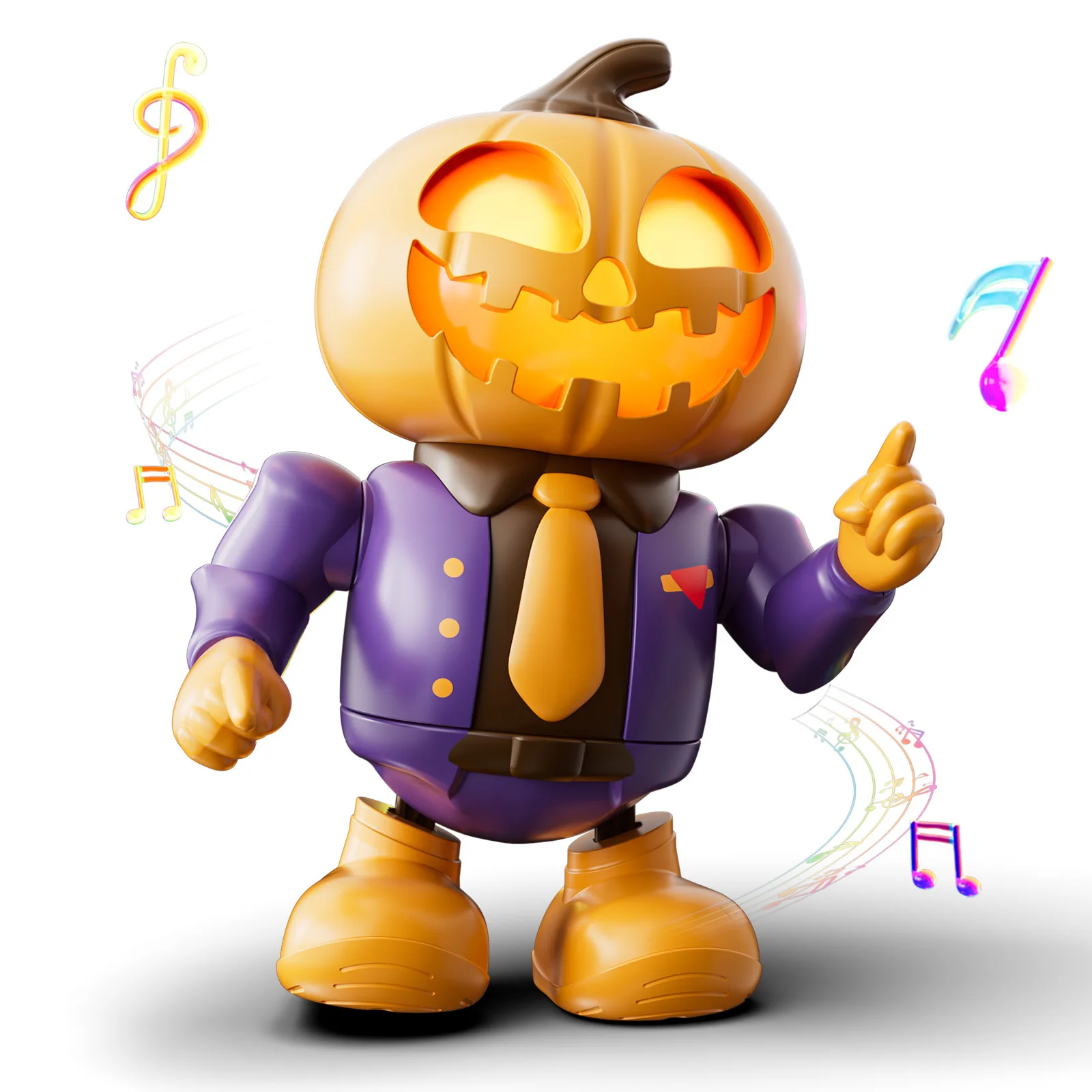 Children Electric Robot Toy New Halloween Christmas Pumpkin Skeleton Dancing Robot Baby Interactive Toy Funny Spoof Holiday Gift