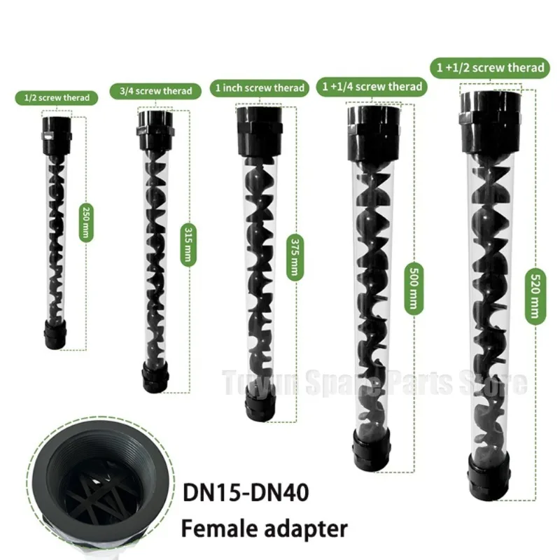 Image of DN15-DN40 Pipeline-Statikmischer mit Innengewinde für UPVC-Rohre, hocheffizientes Ozonmischgerät, Inline-Statikmischer 1/2 3/4 1 Zoll