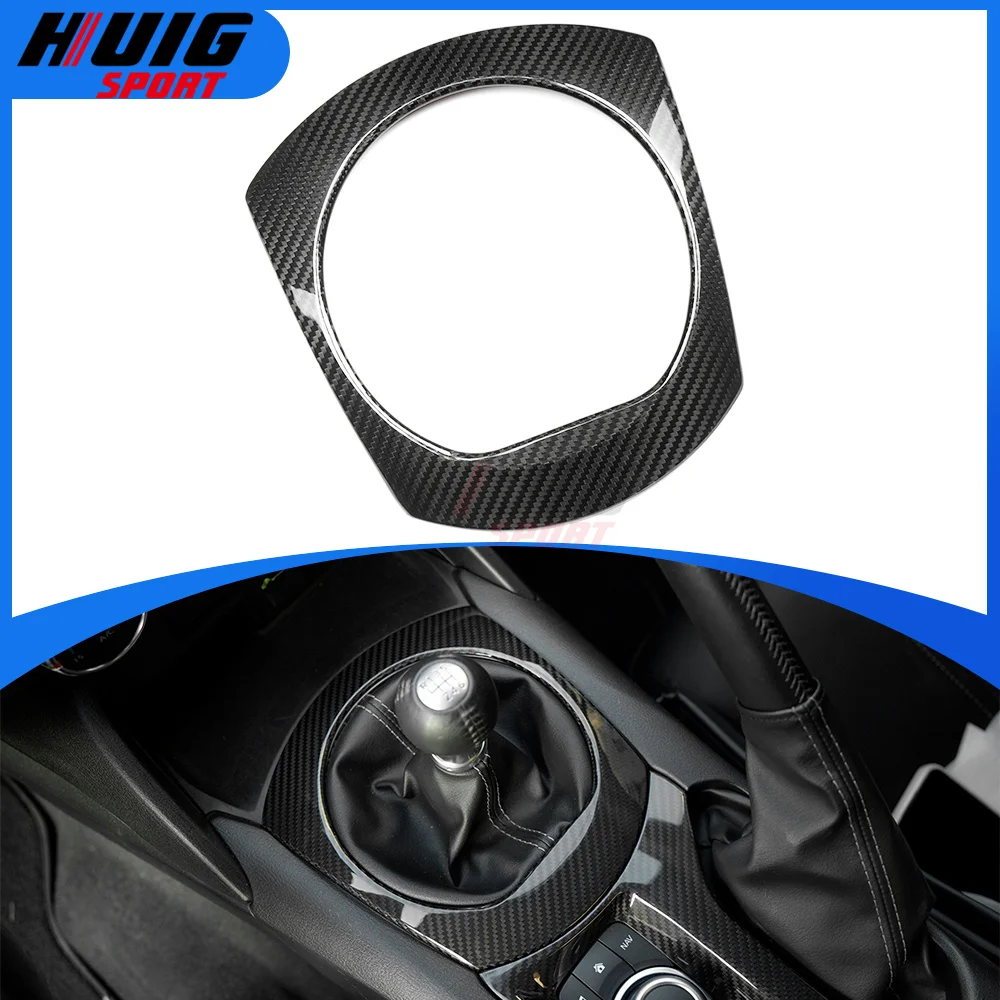 

For Mazda MX-5 MX5 Miata 2016-2023 Manual Transmission-MT Carbon Car Interior Center Gear Shift Panel Cover Trim Accessories