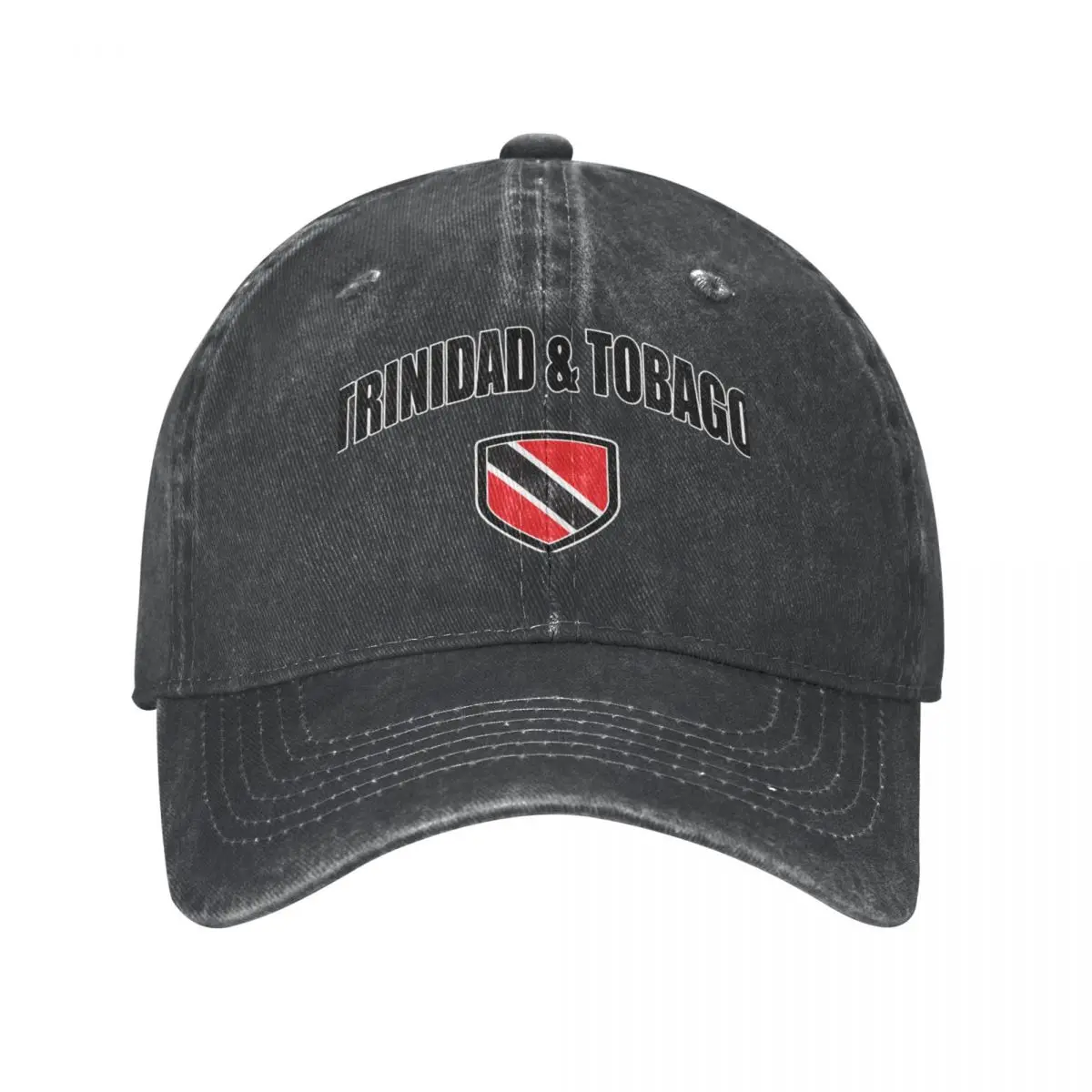 Trinidad and Tobago Sport With Patriotic Flag Shield Cowboy Hat Mountaineering Hat Baseball Cap Mens Women's