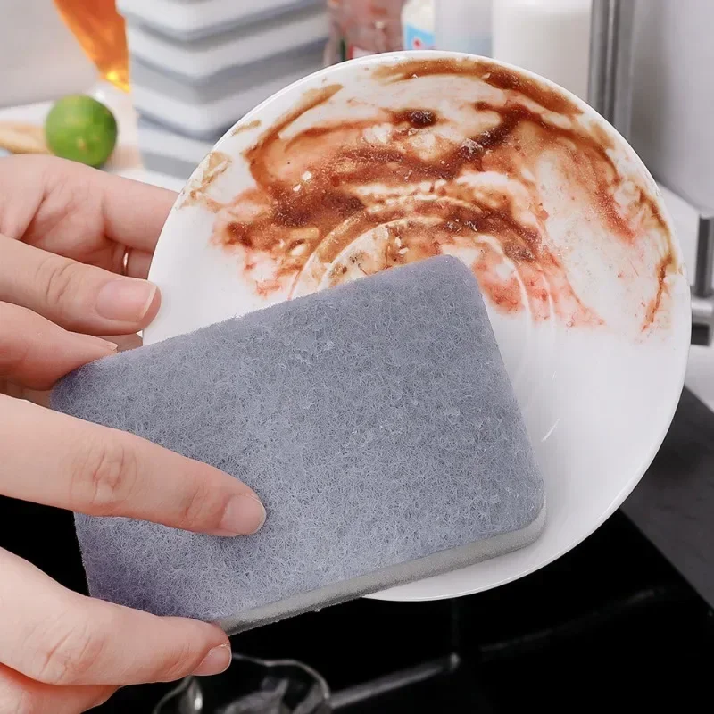 1-50Pcs Dishwashing Sponge Reusable Washable Sponge Kitchen Scouring Pad Double-sided Sponges For Washing Dishes Kitchen Gadget