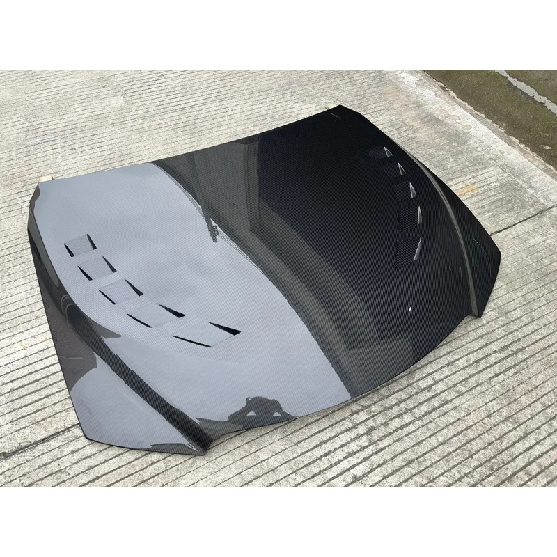 V Shape Styling Carbon Fiber Bonnet High Strength Engine Cover Direct Replacement Mod Kits Fit For -  IS Seri