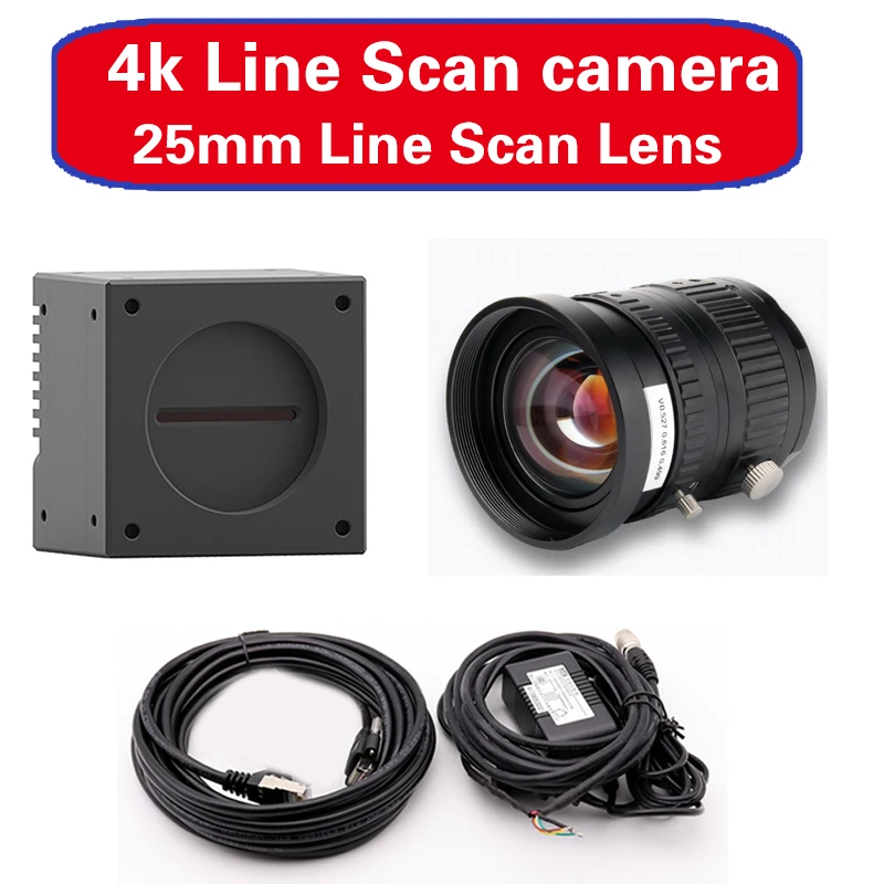 Gige Ethernet 4K Line Scan +M42 Mount Lens Machine Vision