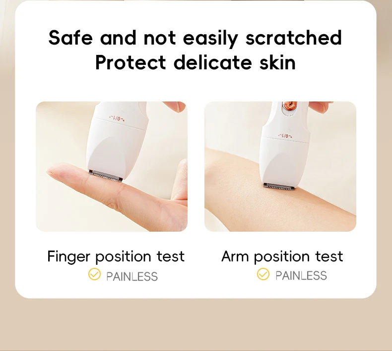 3-in-1 Electric Hair Removal Set Portable Type-C Rechargeable Shaver for Underarm Leg And Nose Hair Trimming