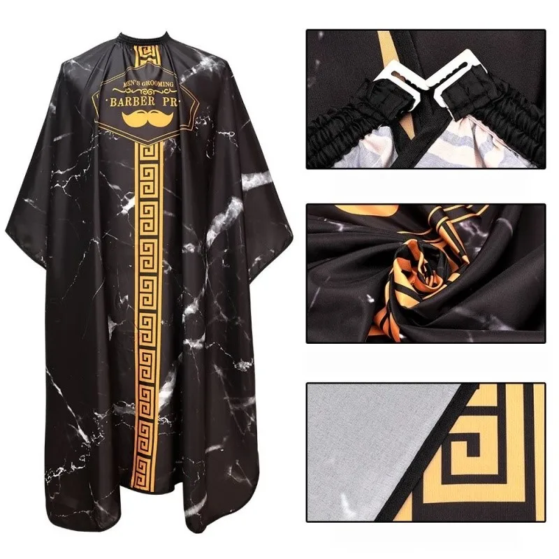 Plus Size Hair Salon Robe Breathable Non Stick Hair Cutting Apron Barber Shop Cloak Tools Hairdressing Workwear Hat Accessories