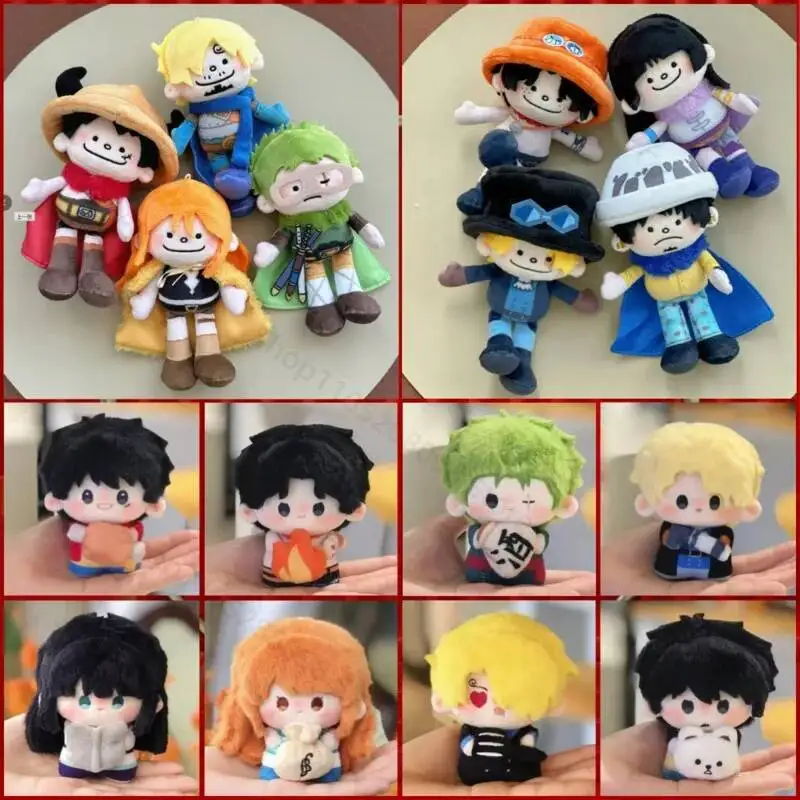 Nuevo Peluche de Anime One Piece: Elbaf Arc, Luffy, Roronoa Zoro, Sanji, Nami, Ace, Nico Robin, Sabo, Law - Colgante de Peluche Kawaii, Muñeco Adorable, Regalo