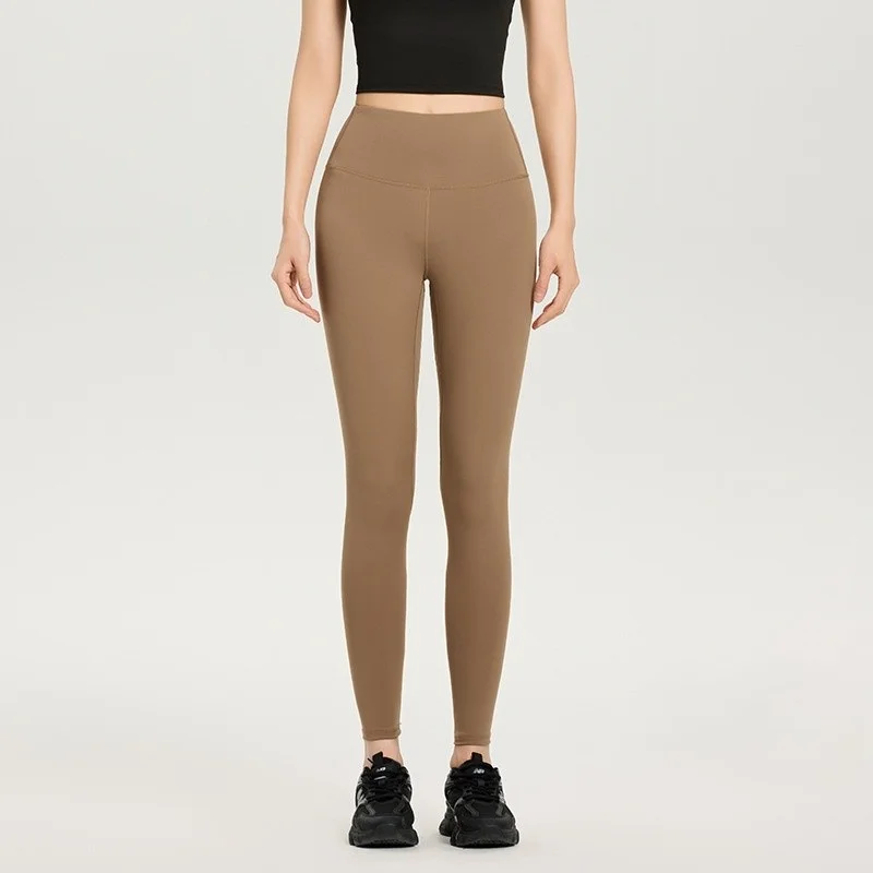 

Брюки для йоги Коричневые женские универсальные брюки-клеш с начесом в готическом стиле нерегулярной формы в стиле панк с вырезами Бежевые универсальные пуш-ап с подтяжкой ягодиц GF