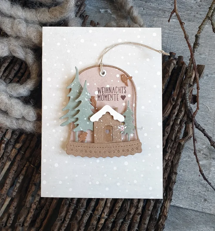 Piggy Craft metal cutting dies cut die mold Christmas tree house Scrapbook paper craft knife mould blade punch stencils dies image 3