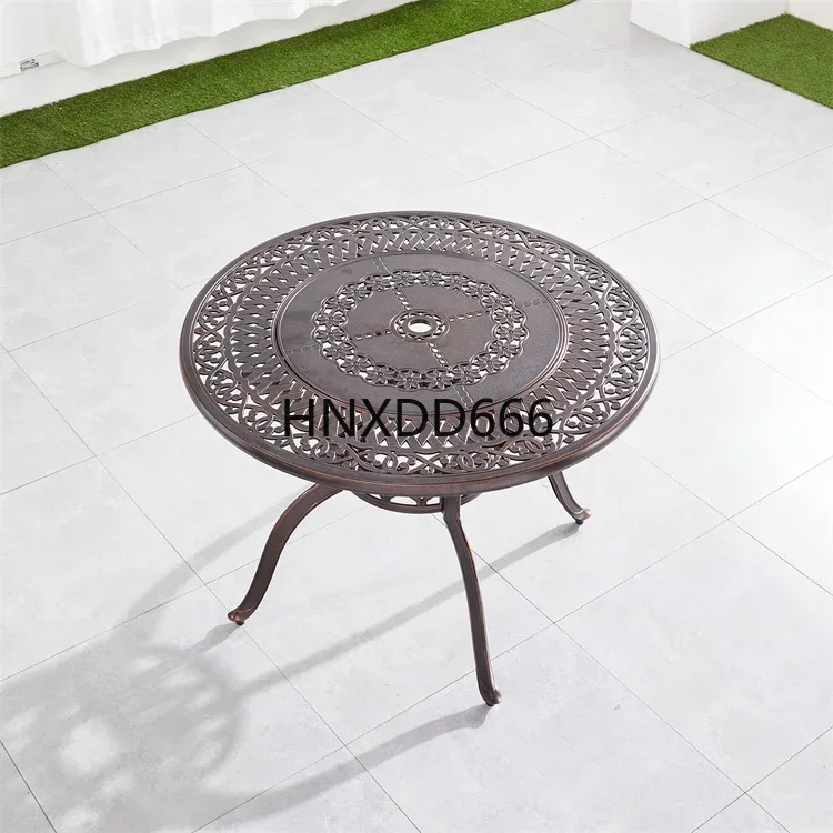 

Leisure Patio Garden Set 4 Chair And 1 Table Cast Aluminum Dining Set Outdoor Furniture