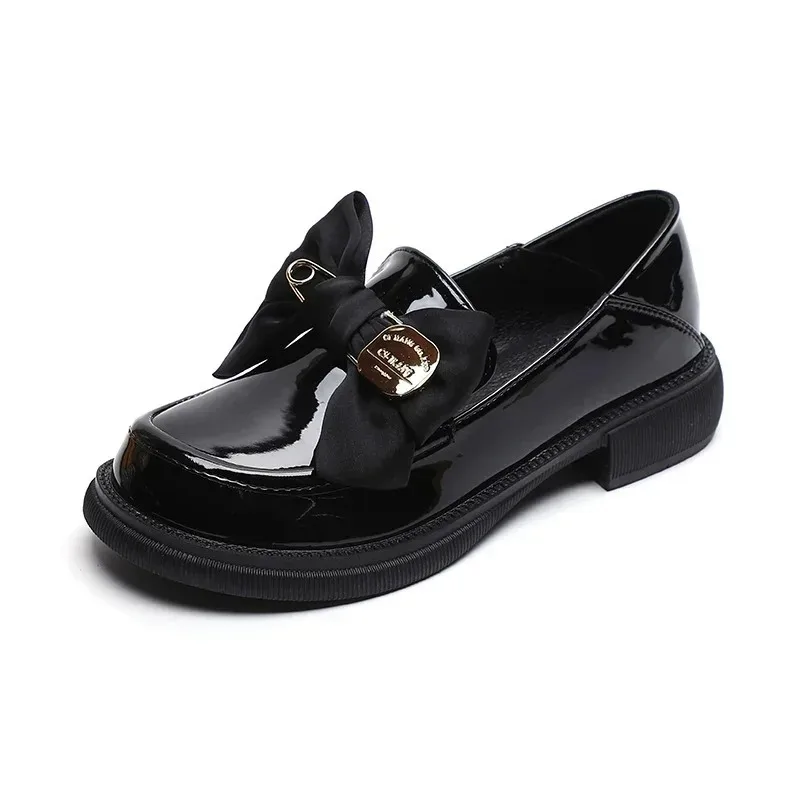

Woman Shoes Female British Style Leather Shoes Spring Autumn Black Bow Mary Jane Shoes for Women Designer Soft Sole Single Shoe
