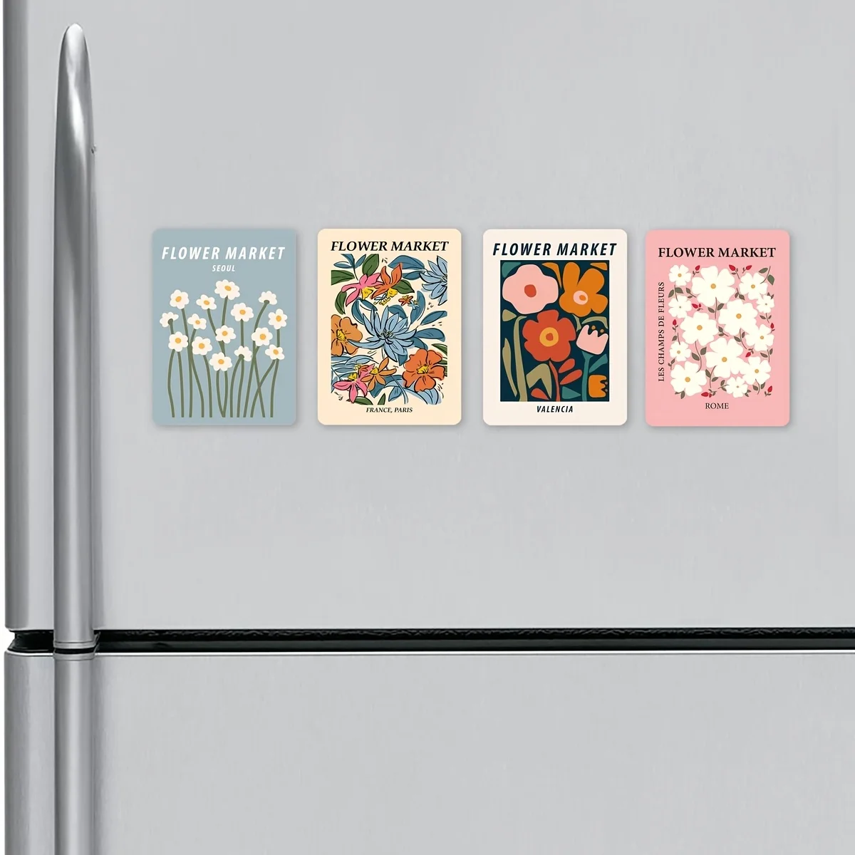 2D Flat,Modern Art Design,Magnetic refrigerator magnets, Special Gifts,Creative Refrigerator,Door Surface Decoration