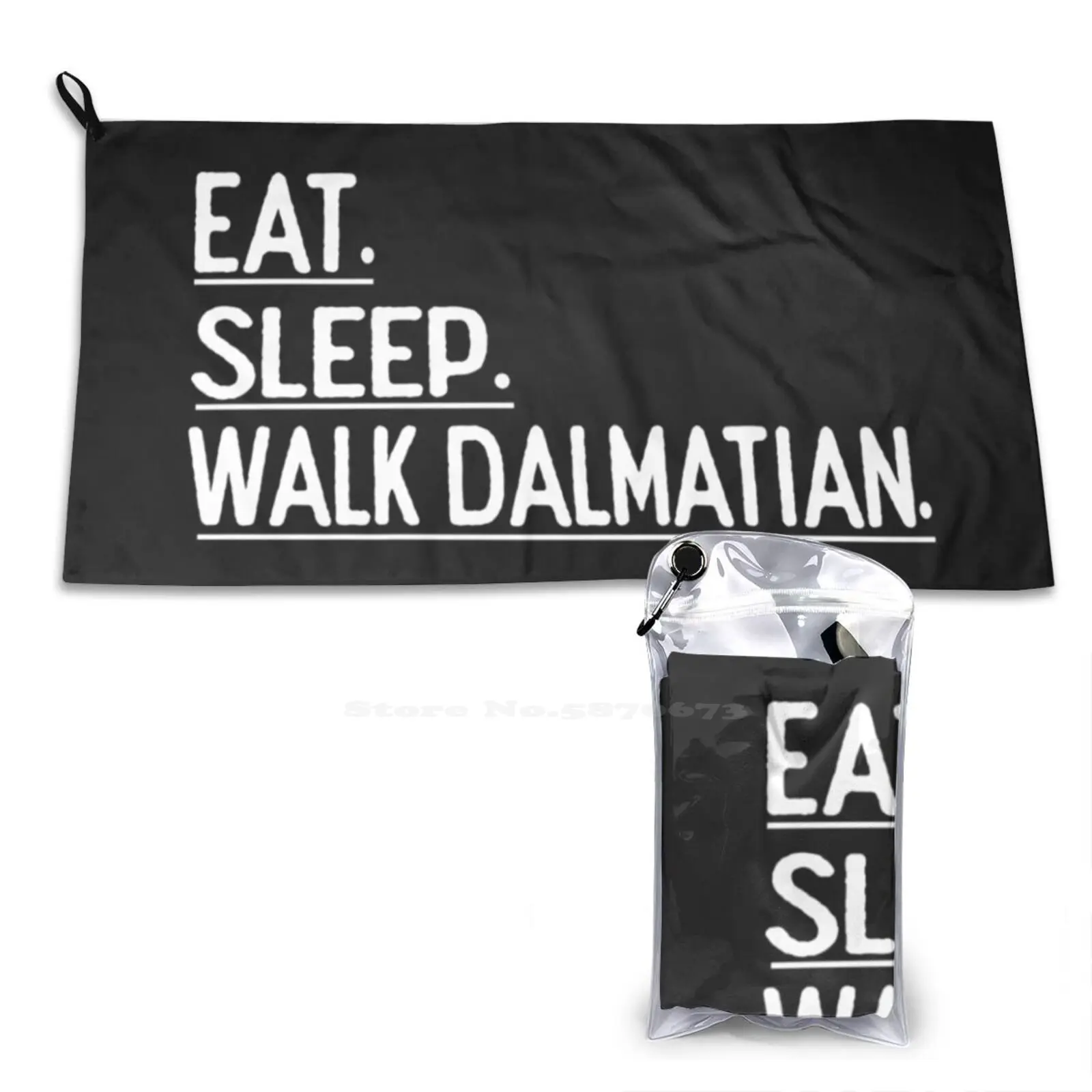 Eat Sleep Walk Dalmatian , Dog Walker Gift , Dog Lover Quick Dry Soft Face Towel Home Outdoor Y4Shiro For Dalmatians Lover Eat