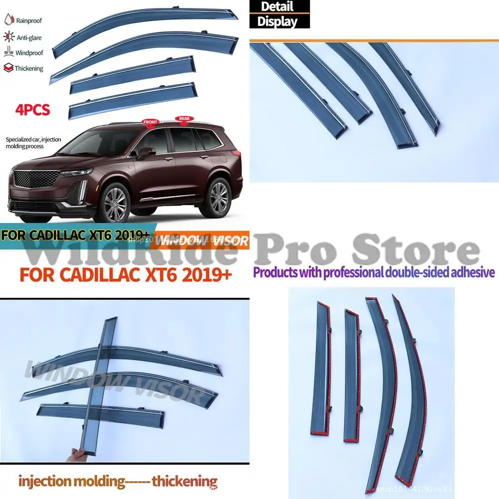 

1 set For Cadillac XT6 2019+ Window Visor Rain Guard