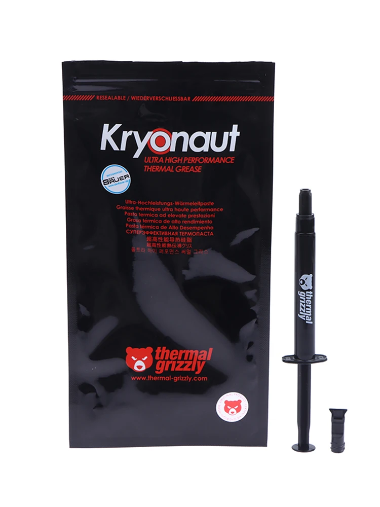 5.5g Pasta termoprzewodząca Thermal Grizzly Kryonaut Extreme KE do chłodzenia CPU/GPU, duża pojemność, silikonowa pasta termoprzewodząca — zdjęcie produktu 7