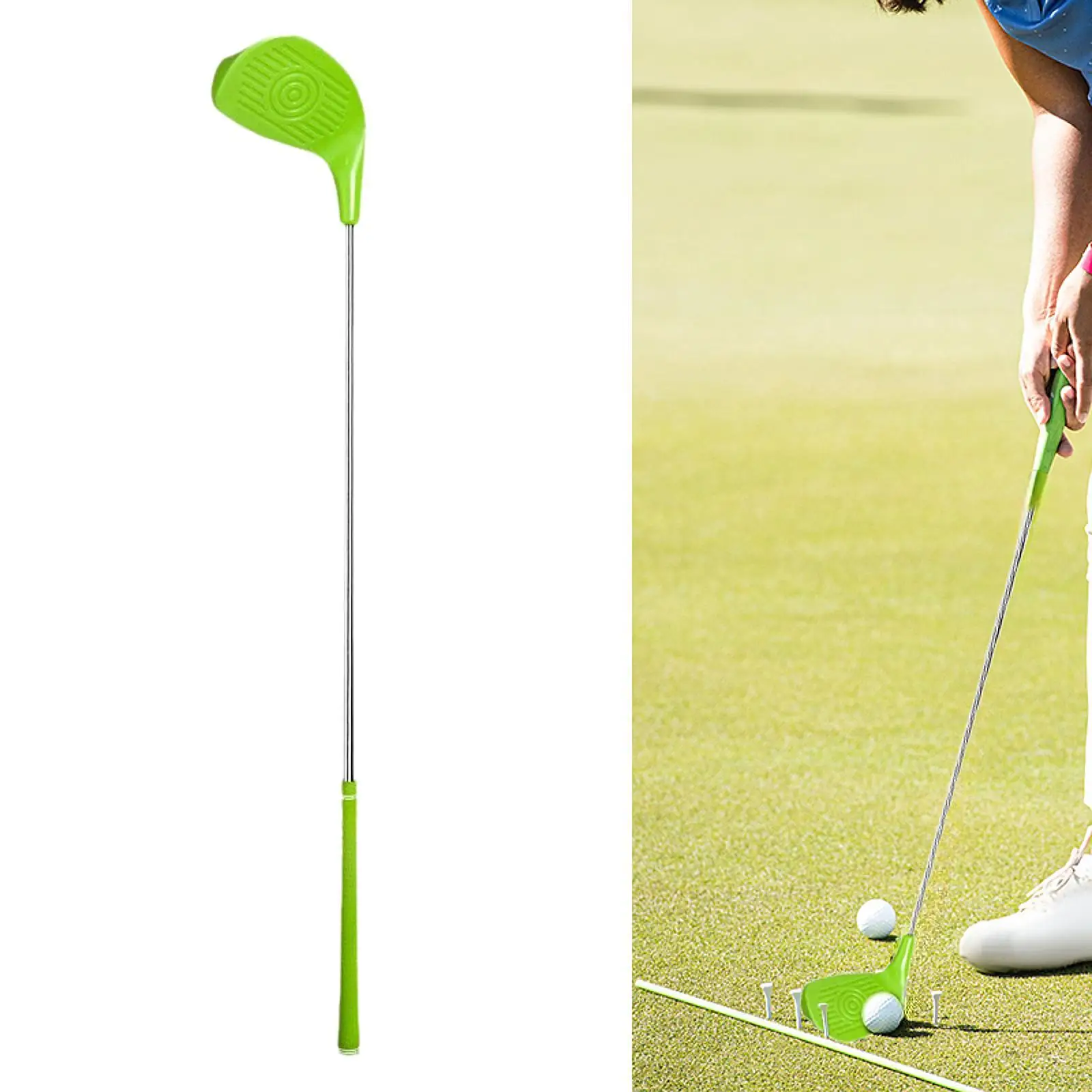 

Golf Club Golf Training Aid AntiSlip Grip Portable Gift Golfer Gift Practice Club Golf Swing Training for Games Sports Garden